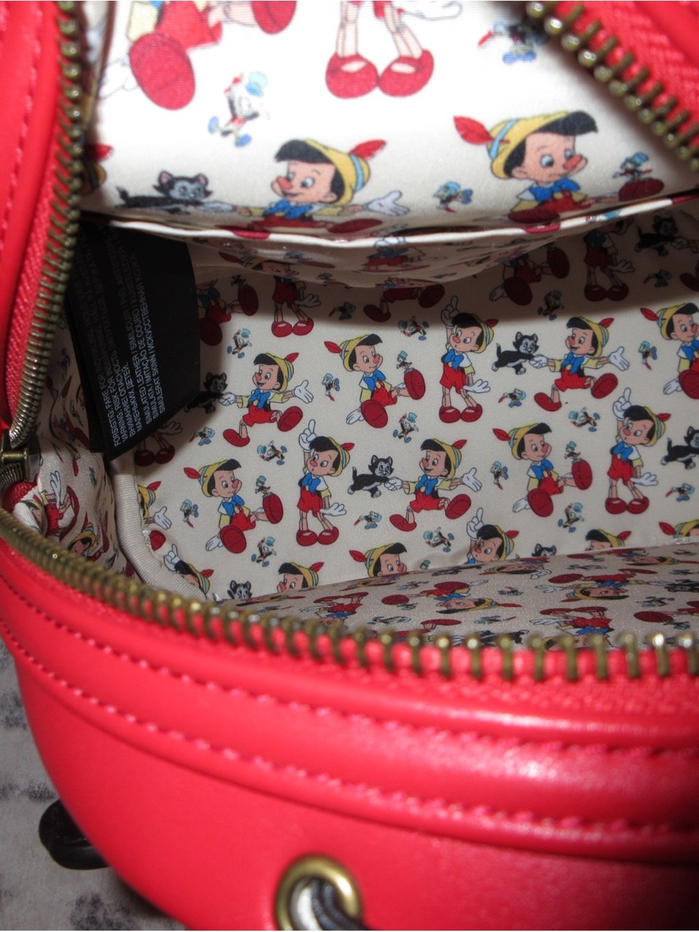 Loungefly Pinocchio Backpack and Wallet Set - Picture 2 of 7